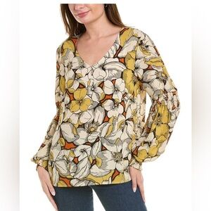 CAbi Sequel Blouse/ #3924/floral/ size small